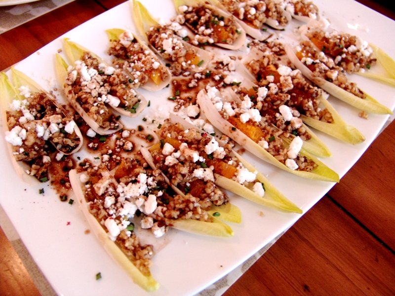 How do you make stuffed endive appetizers?